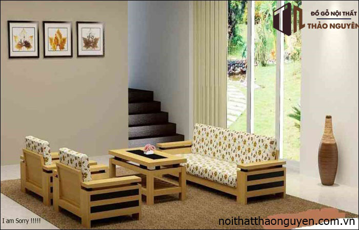 Salon gỗ phòng khách đẹp giá rẻ