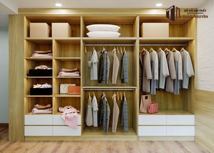Một số thiết kế cơ bản của tủ quần áo gỗ tự nhiên :